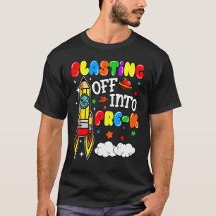 T-shirt Se Déplacer Dans Le Pré K Retour À L'École Garçons