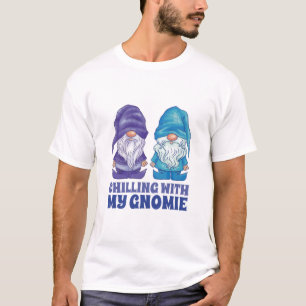 T-shirt Se détendre avec mon gnomide - Art de gnome mignon