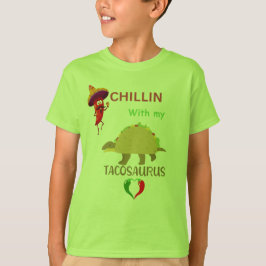 T-shirt Se détendre avec mon tacosaurus