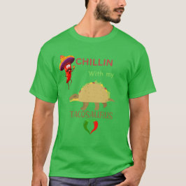 T-shirt Se détendre avec mon tacosaurus