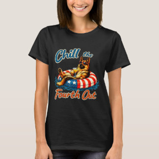 T-shirt Se détendre le quatre allemand shepherd 4 juillet 