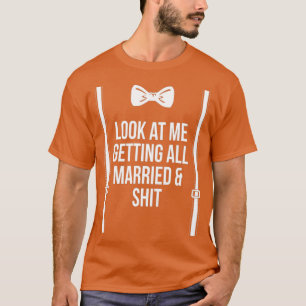 T-shirt Se Marier Et Cher Femme De Mariée Pour Être Groom