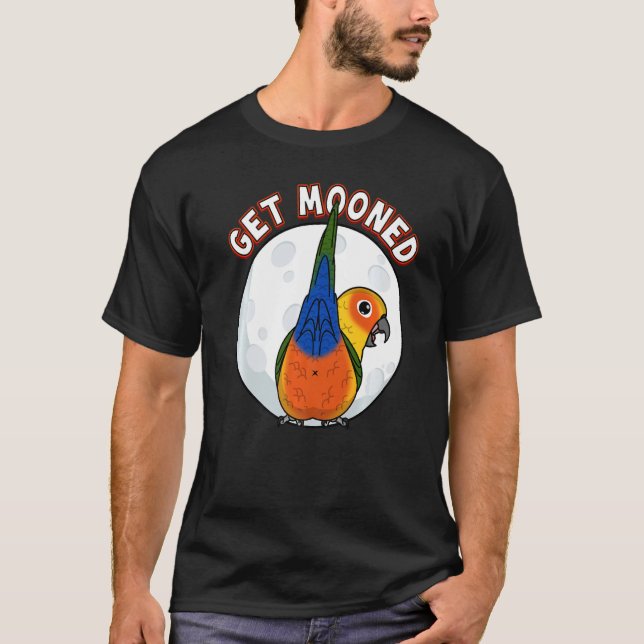 T-shirt Se Mooner I Parrot Underfluffy I Jenday Conure (Devant)