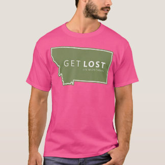 T-shirt Se perdre dans l'aventure de camping et de randonn