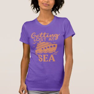 T-shirt Se Perdre Lors D'Un Voyage De Croisières En Mer