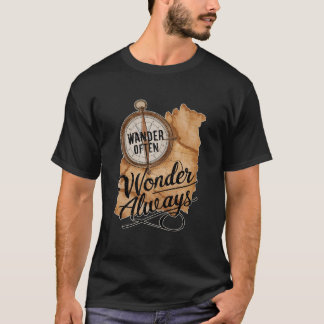 T-shirt Se Promène Souvent, Se Demande Toujours