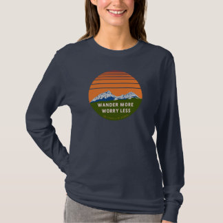 T-shirt Se promener plus s'inquiéter moins