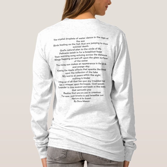 T-Shirt se rend au lac (Dos)