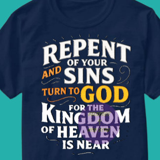 T-shirt Se repentir et se tourner vers DIEU - chrétien