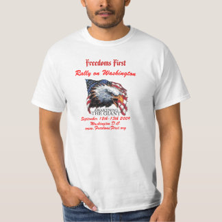 T-shirt se réveiller, libertés d'abord, rassemblement sur