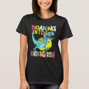 T-shirt Se Rouler À La Maternelle T Rex Dinosaur Retour À 