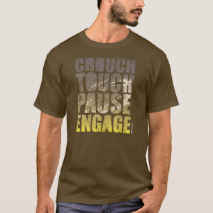 T-SHIRT SE TAPISSENT LA PAUSE DE CONTACT ENGAGENT LE