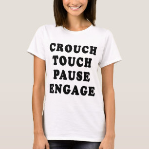 T-shirt Se tapissent la pause de contact s'engagent