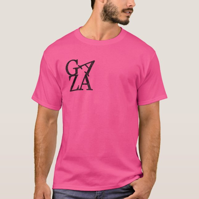 T-shirt Se tenir à Gaza protège les enfants palestiniens (Devant)