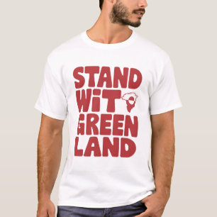 T-shirt Se Tenir Avec Le Groenland