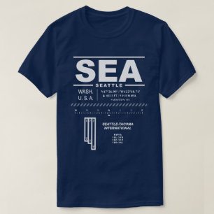 T-shirt SEA de l'aéroport de Seattle-Tacoma