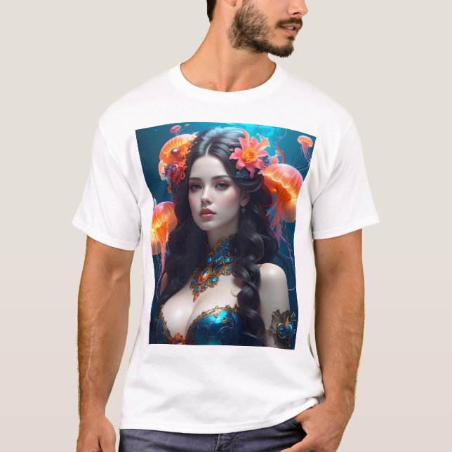 T-shirt Sea Empress – Mystical Beauty in a Jellyfish Realm (Devant)