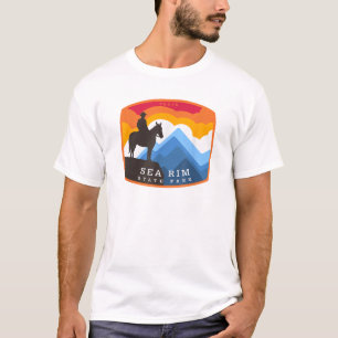 T-shirt Sea Rim State Park Texas TX Insigne équestre T Shi
