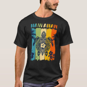 T-shirt Sea Turtle Retro Hawaii Hawaii Famille de jumelage