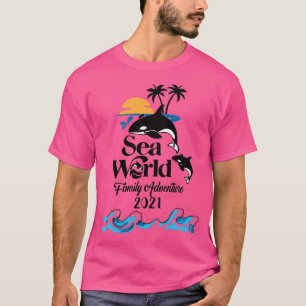 T-shirt Sea World Family Adventure 2021 Summer