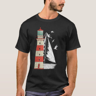 T-shirt Seaguls Voilier Nautique Voile Mer Océan Lumière