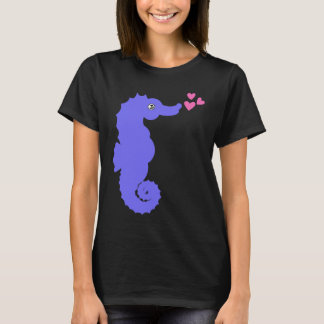 T-shirt Seahorse Hearts Aquatic Sea Animal Fish Hippocampu
