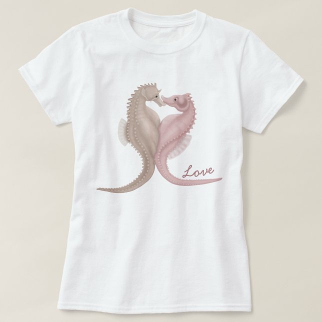 T-shirt Seahorse Love (Design devant)
