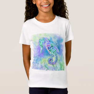 T-Shirt Seahorse - Merveilleuse Vie sous-marine - Peinture
