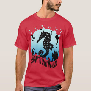 T-shirt Seahorse Plongée sous-marine Snorkeling Marine Lif