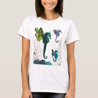 Seahorse Trio Avec Ailes
