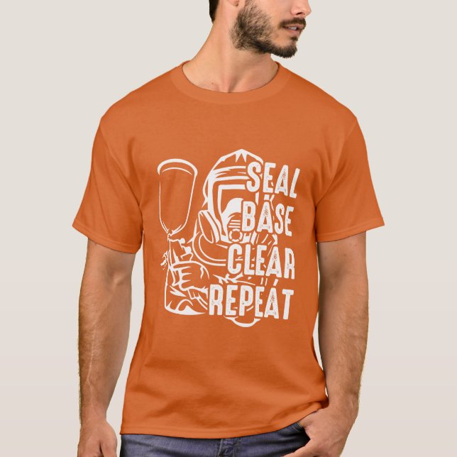 T-shirt Seal Base Clear Repeat Funny Car Sprayer Car Paint (Devant)