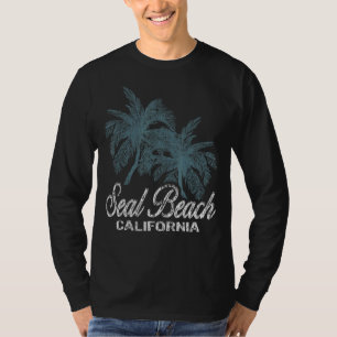 T-shirt Seal Beach Californie Deux Grosses Palmes
