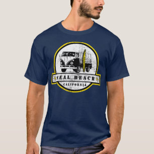 T-shirt Seal Beach Californie Hippie Van Surfer
