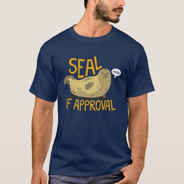T-shirt Seal of Approval funny family (Devant)