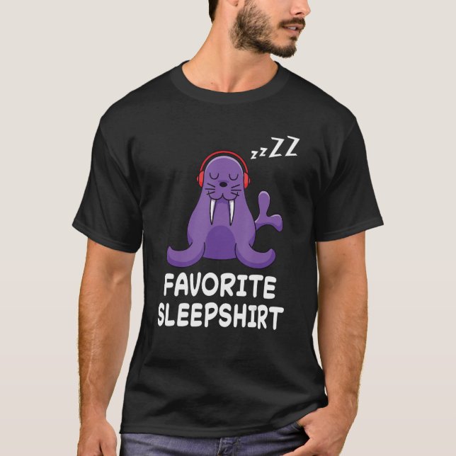 T-shirt Seal Seal Nap Sommeil dormant Pyjama nuit (Devant)