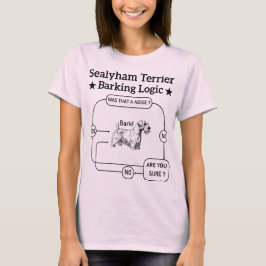 T-shirt Sealyham Terrier Logique d'écorce Drôle Chien Sarc