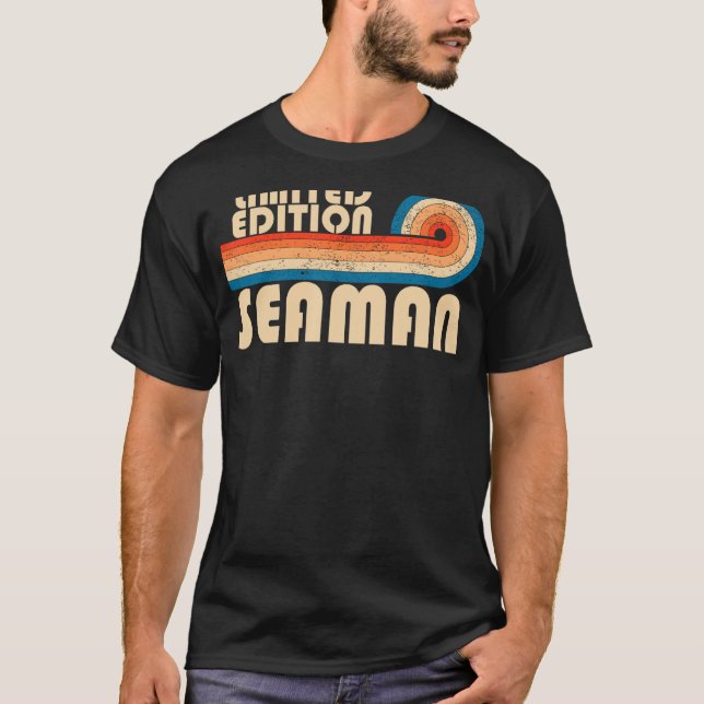 T-shirt SEAMAN Funny Titre du travail Profession Travaille (Devant)