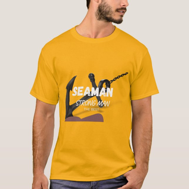 T-shirt Seaman Homme Fort Et Ancre (Devant)