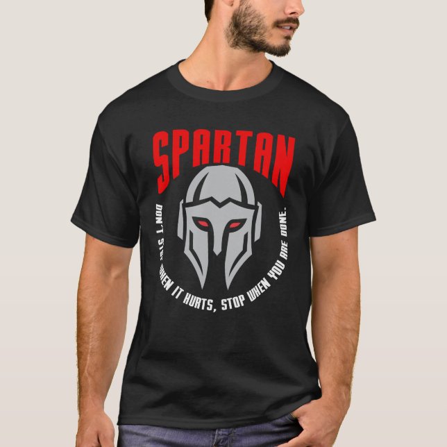 T-shirt Séance d'entraînement spartiate de gymnase de (Devant)