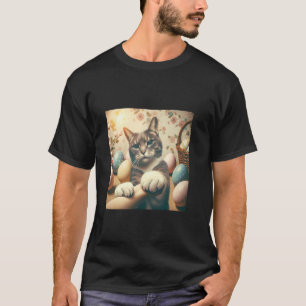 T-shirt Séance photo drôle de chat rétro femme fille garço