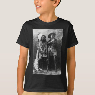 T-shirt Séance Taureau et portrait de Buffalo Bill à