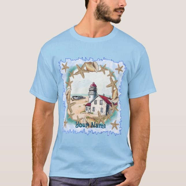 T-shirt Seashell Lighthouse (Devant)