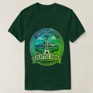 T-shirt Seattle 2026 Ville Hôte de la Coupe du Monde Vinta