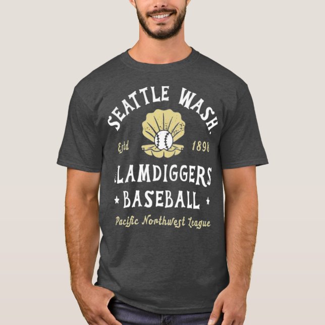 T-shirt Seattle Clamdiggers - Washington (Devant)