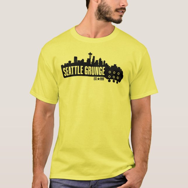 T-shirt Seattle Grunge Music (Devant)