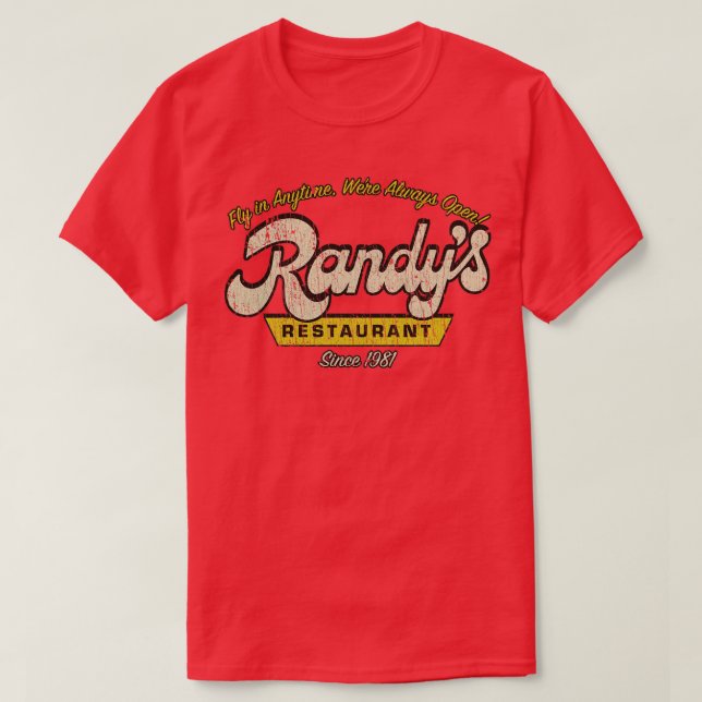 T-shirt Seattle Randys Restaurant 1981 (Design devant)