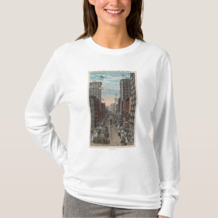 T-shirt Seattle, WAView de 2ème avenue de Yesler