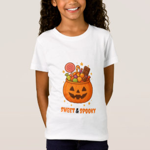 T-Shirt Seau citrouille plein de sucré - Halloween