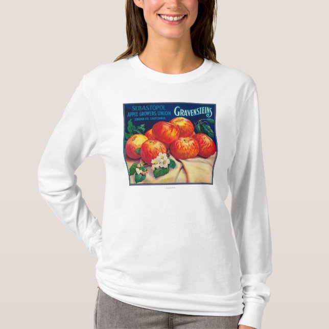 T-shirt Sébastopol Gravensteins Apple LabelSonoma, CA (Devant)