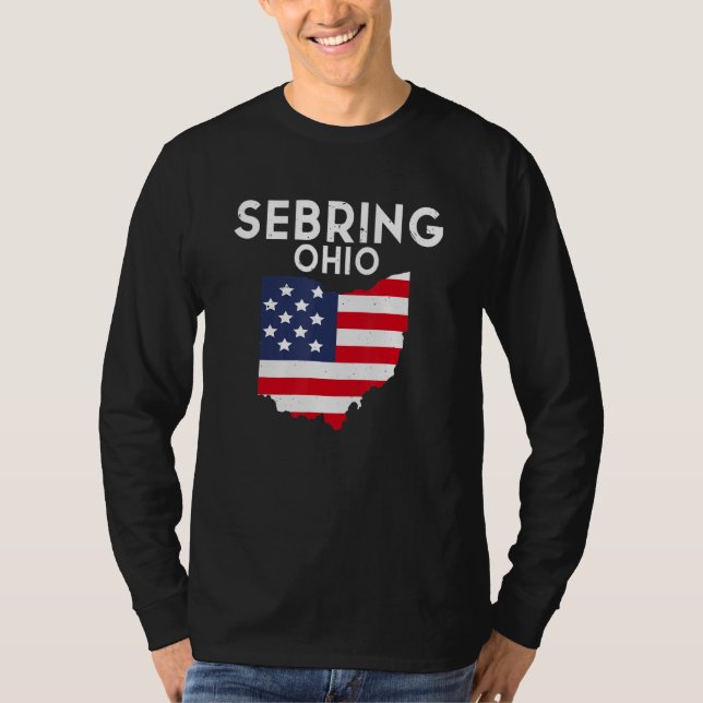 T-shirt Sebring Ohio USA State America Travel Ohioan (Devant)